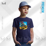 Cyclist Kids Graphic T-Shirt Made With Premium Cotton Unisex Round Neck Short Sleeve