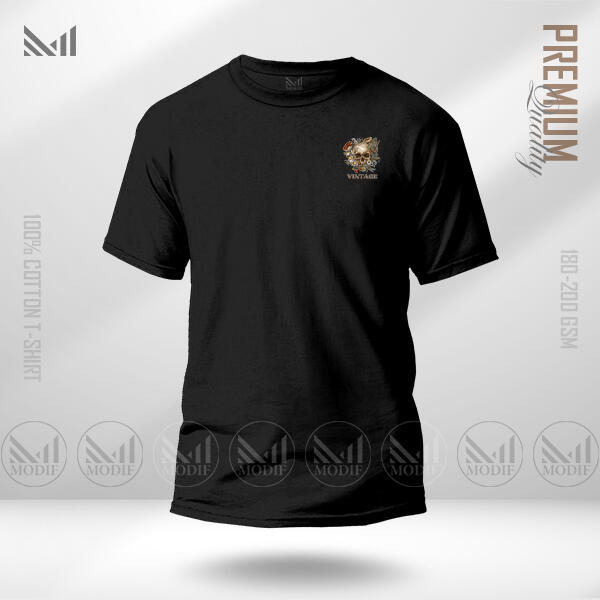 Vintage Classic T-Shirt Made With Premium Cotton Unisex Round Neck Short Sleeve