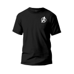 Avengers A logo t shirt premium cotton unisex round neck short sleeve