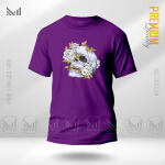 Aesthetic Skull Flower graphic T-Shirt Made With Premium Cotton Unisex Round Neck Short Sleeve