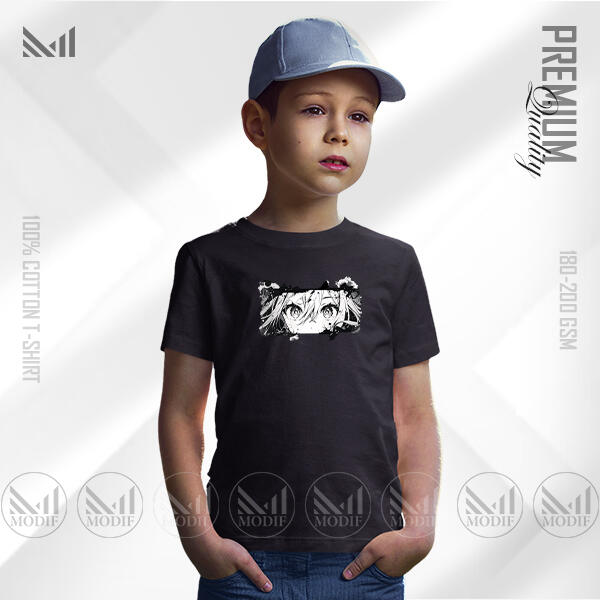 Premium Anime Kids Graphic Design T-Shirt for True Fans- 180-190 GSM Cotton, Round Neck Short Sleeve