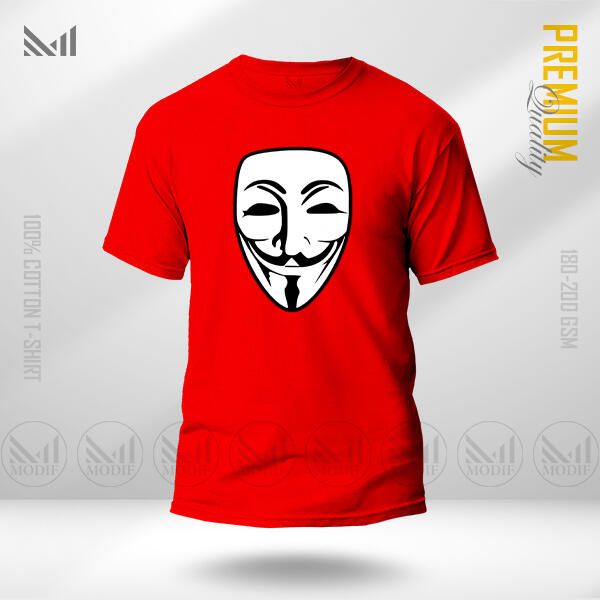 Anonymous Graphic T-Shirt Premium Cotton Unisex Round Neck Short Sleeve For Men And Women