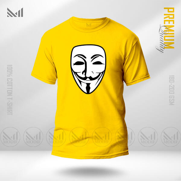 Anonymous Graphic T-Shirt Premium Cotton Unisex Round Neck Short Sleeve For Men And Women