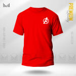 Avengers A logo t shirt premium cotton unisex round neck short sleeve