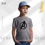 Avengers A Kids Graphic T-Shirt - Premium Cotton Unisex Round Neck Short Sleeve