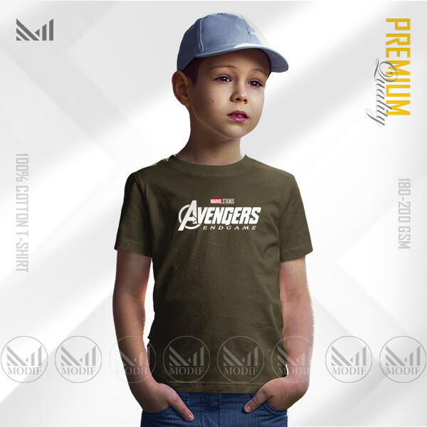 Avengers Endgame Kids Graphic T-Shirt | Premium Cotton | Unisex, Round Neck, Short Sleeve – Heroic Comfort & Style