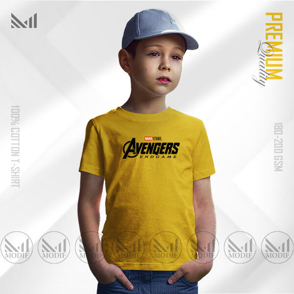 Avengers Endgame Kids Graphic T-Shirt | Premium Cotton | Unisex, Round Neck, Short Sleeve – Heroic Comfort & Style