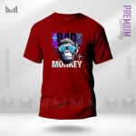 Bad Monkey Graphic  T-Shirt Made With Premium Cotton Unisex Round Neck Short Sleeve