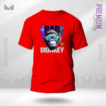 Bad Monkey Graphic  T-Shirt Made With Premium Cotton Unisex Round Neck Short Sleeve