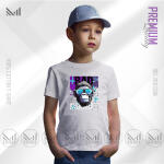 Bad Monkey Kids Graphic  T-Shirt Made With Premium Cotton Unisex Round Neck Short Sleeve