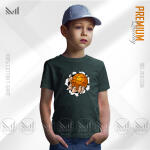 Basketball Kids Graphic T-Shirt Made With 100% Premium Cotton Unisex Round Neck Short Sleeve