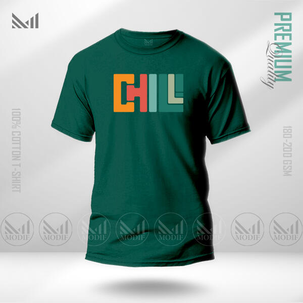 Chill Adult Graphic T-Shirt Made With Premium Cotton Unisex Round Neck Short Sleeve