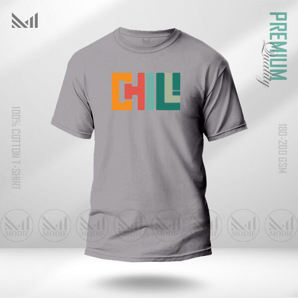 Chill Adult Graphic T-Shirt Made With Premium Cotton Unisex Round Neck Short Sleeve