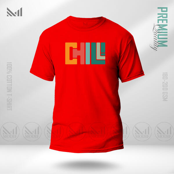 Chill Adult Graphic T-Shirt Made With Premium Cotton Unisex Round Neck Short Sleeve