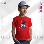 Cool Astronaut Kids Graphic T-Shirt Made With Premium Cotton Unisex Round Neck Short Sleeve