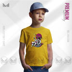 Cool Astronaut Kids Graphic T-Shirt Made With Premium Cotton Unisex Round Neck Short Sleeve