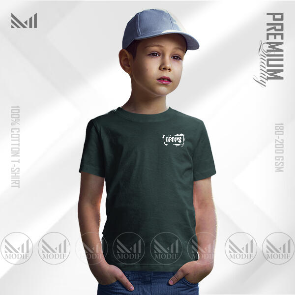 DROPS Kids Classic T-Shirt - Premium Cotton, Unisex, Comfort Fit Round Neck Short Sleeve