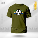 Football Graphic T-Shirt Made With Premium Cotton Unisex Round Neck Short Sleeve