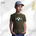 Football Kids Graphic T-Shirt Made With Premium Cotton Unisex Round Neck Short Sleeve