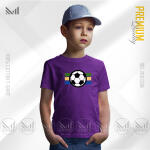 Football Kids Graphic T-Shirt Made With Premium Cotton Unisex Round Neck Short Sleeve