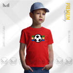 Football Kids Graphic T-Shirt Made With Premium Cotton Unisex Round Neck Short Sleeve