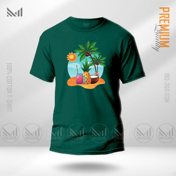 Fun in the Sun Graphic T-Shirt Made With Premium Cotton Unisex Round Neck Short Sleeve