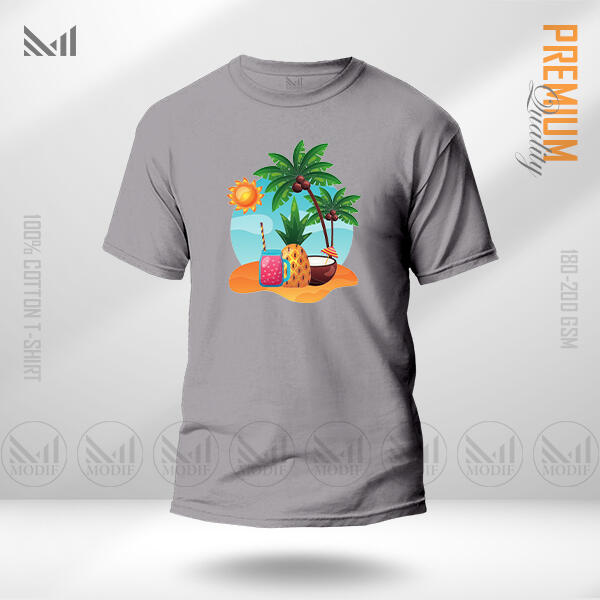 Fun in the Sun Graphic T-Shirt Made With Premium Cotton Unisex Round Neck Short Sleeve