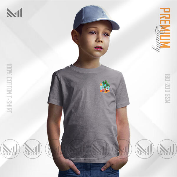 Fun in the Sun Kids Classic T-Shirt Made With Premium Cotton Unisex Round Neck Short Sleeve