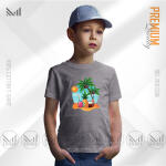 Fun in the Sun Kids Graphic T-Shirt Made With Premium Cotton Unisex Round Neck Short Sleeve