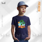 Fun in the Sun Kids Graphic T-Shirt Made With Premium Cotton Unisex Round Neck Short Sleeve