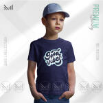 Good Vibes Kids Graphic T-Shirt Made With Premium Cotton Unisex Round Neck Short Sleeve