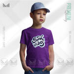 Good Vibes Kids Graphic T-Shirt Made With Premium Cotton Unisex Round Neck Short Sleeve