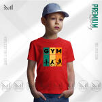 Gym Sports Kids Graphic  T-Shirt Made With Premium Cotton Unisex Round Neck Short Sleeve