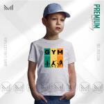 Gym Sports Kids Graphic  T-Shirt Made With Premium Cotton Unisex Round Neck Short Sleeve