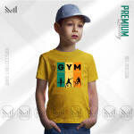 Gym Sports Kids Graphic  T-Shirt Made With Premium Cotton Unisex Round Neck Short Sleeve