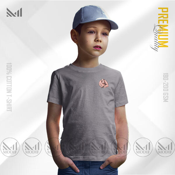 Hand Pointing Kids Classic T-Shirt Made With Premium Cotton Unisex Round Neck Short Sleeve