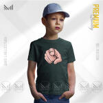 Hand Pointing Kids Graphic T-Shirt Made With Premium Cotton Unisex Round Neck Short Sleeve