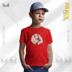 Hand Pointing Kids Graphic T-Shirt Made With Premium Cotton Unisex Round Neck Short Sleeve