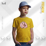 Hand Pointing Kids Graphic T-Shirt Made With Premium Cotton Unisex Round Neck Short Sleeve