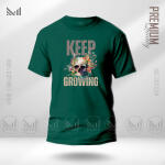 Keep Growing Graphic T-Shirt Made With Premium Cotton Unisex Round Neck Short Sleeve