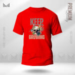 Keep Growing Graphic T-Shirt Made With Premium Cotton Unisex Round Neck Short Sleeve