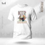 Keep Growing Graphic T-Shirt Made With Premium Cotton Unisex Round Neck Short Sleeve