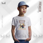 Keep Growing Kids Graphic T-Shirt Made With Premium Cotton Unisex Round Neck Short Sleeve