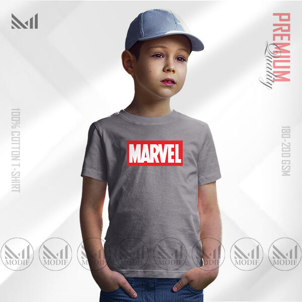 Marvel Heroes Kids Graphic T-Shirt | Premium Cotton Unisex Round Neck, Iconic Design