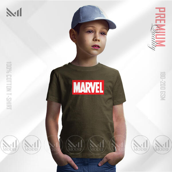 Marvel Heroes Kids Graphic T-Shirt | Premium Cotton Unisex Round Neck, Iconic Design