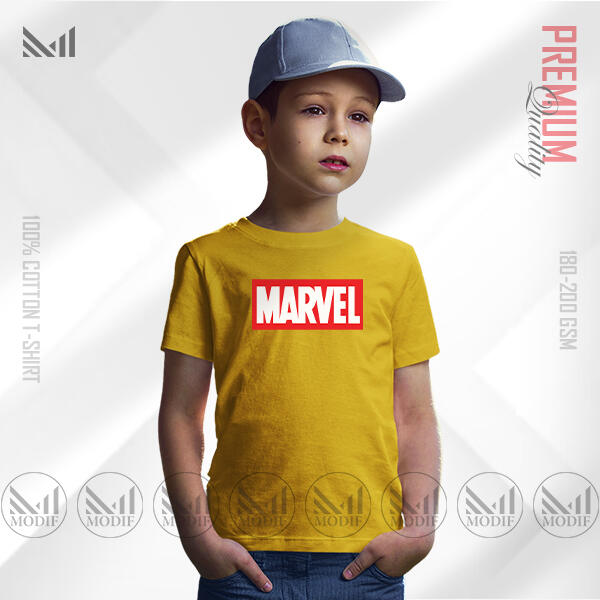 Marvel Heroes Kids Graphic T-Shirt | Premium Cotton Unisex Round Neck, Iconic Design