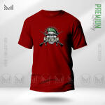 Military Style Graphic T-Shirt Made With Premium Cotton Unisex Round Neck Short Sleeve