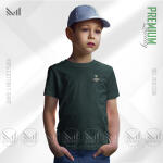 Military Style Kids Classic T-Shirt Made With Premium Cotton Unisex Round Neck Short Sleeve