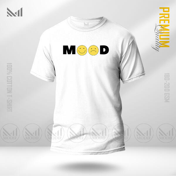 Mood Graphic  T-Shirt Made With Premium Cotton Unisex Round Neck Short Sleeve