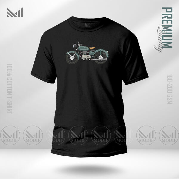 Motor Bike Graphic T-Shirt Made With Premium Cotton Unisex Round Neck Short Sleeve